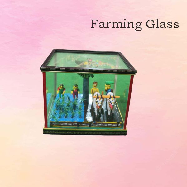 Farming Glass Kondapalli — handmade Kondapalli Bommalu