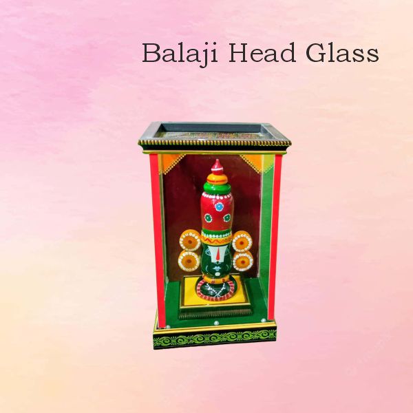 Balaji Head Glass — handmade Kondapalli Bommalu