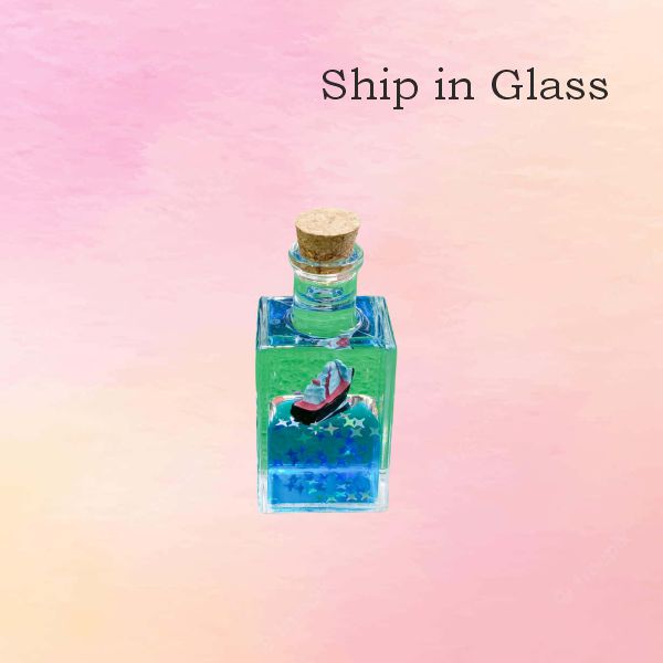 Ship In Glass — handmade Kondapalli Bommalu