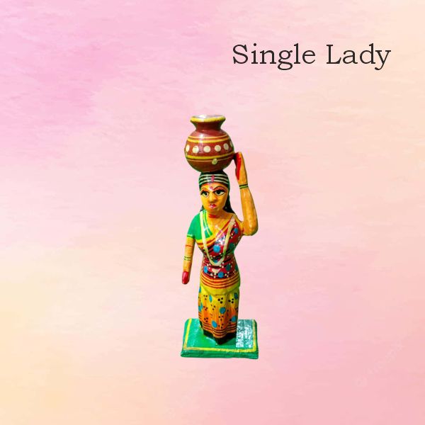 Ladies Small — handmade Kondapalli Bommalu