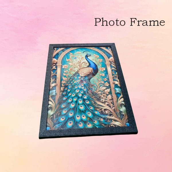 Photo Frames (Peacock , Nemali) — handmade Kondapalli Bommalu