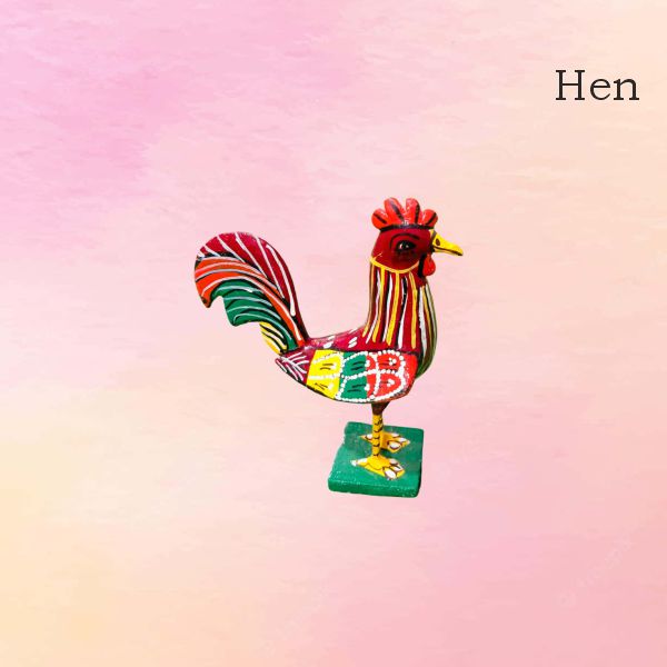 Kodi Single Hen — handmade Kondapalli Bommalu