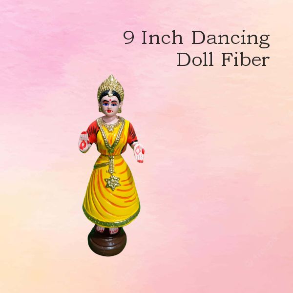 9 inch Single Dancing Doll New — handmade Kondapalli Bommalu