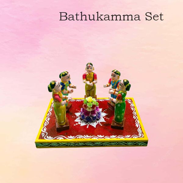 Bathukamma Set — handmade Kondapalli Bommalu
