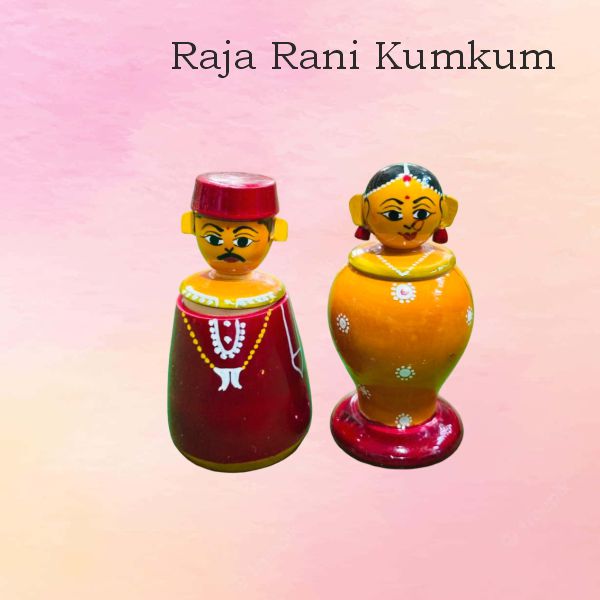kumkum rajarani set — handmade Etikoppaka Bommalu