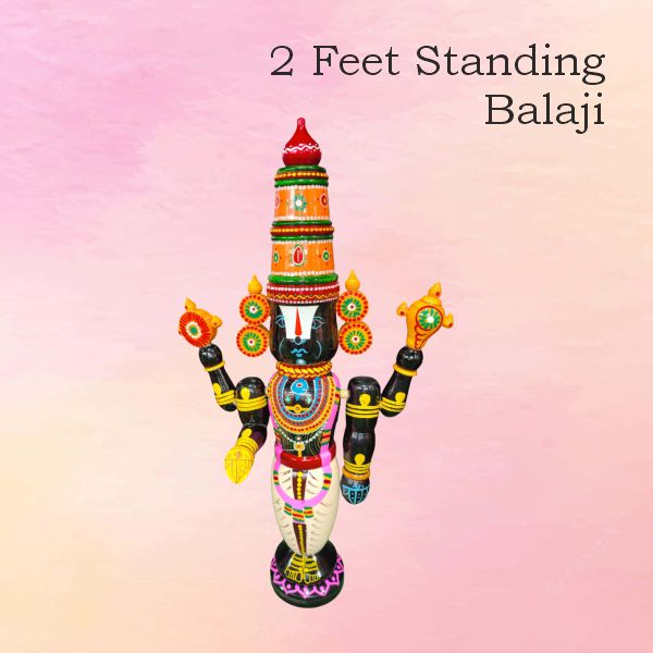 2 Feet Balaji etikopaka — handmade Etikoppaka Bommalu