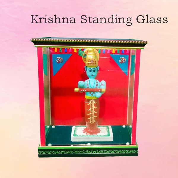 Krishna Standing Glass Special