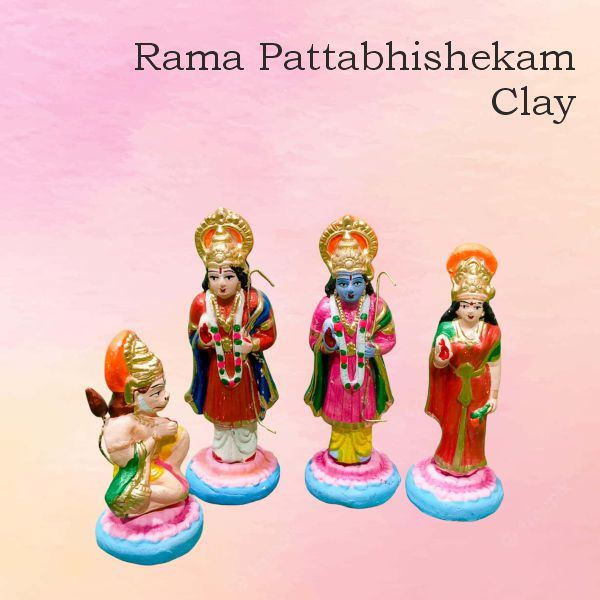 Rama Pattabhishekam Clay medium
