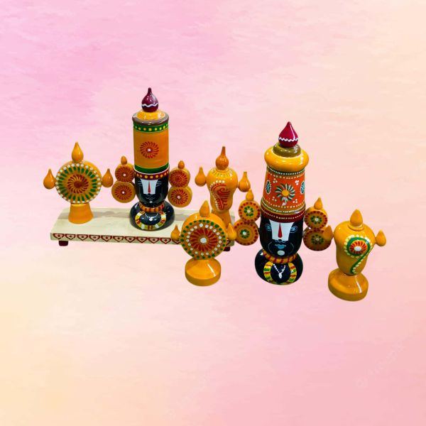 Balaji shanku Chakram Big with peetam