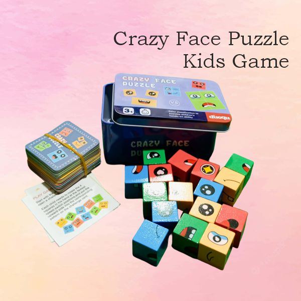 crazy Face Puzzle kids game
