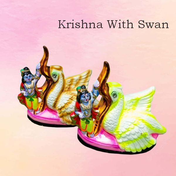 Krishna Swan Krishna Cow Clay