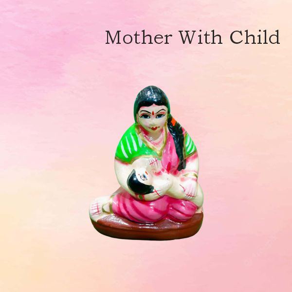 Mother With Child Papermash
