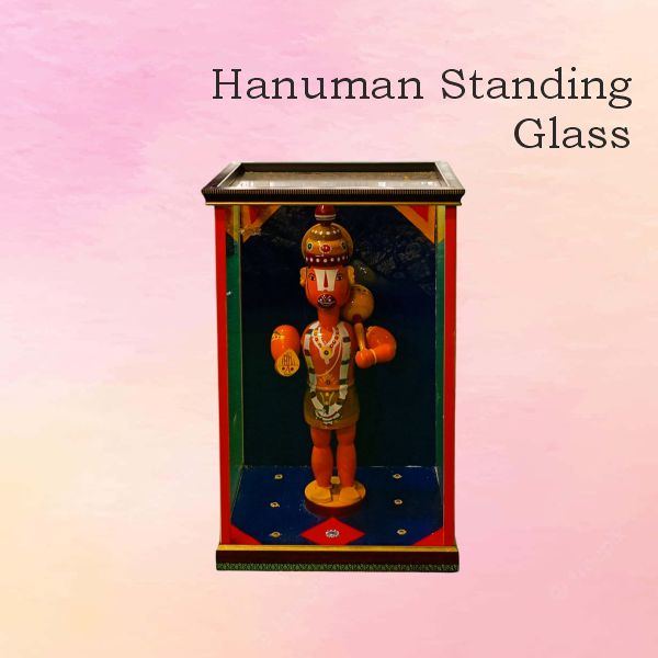 Hanuman Standing Glass