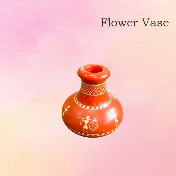 Orange Flower Vase