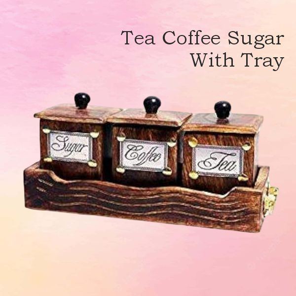 Small Tea Coffee Sugar With Tray