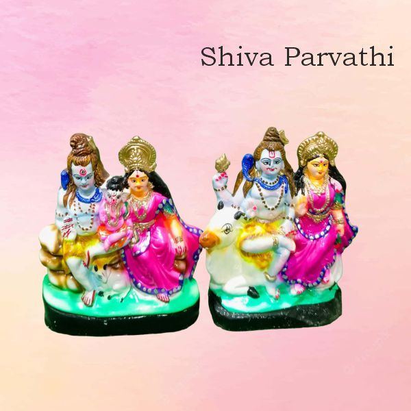 Shiva Parvathi clay