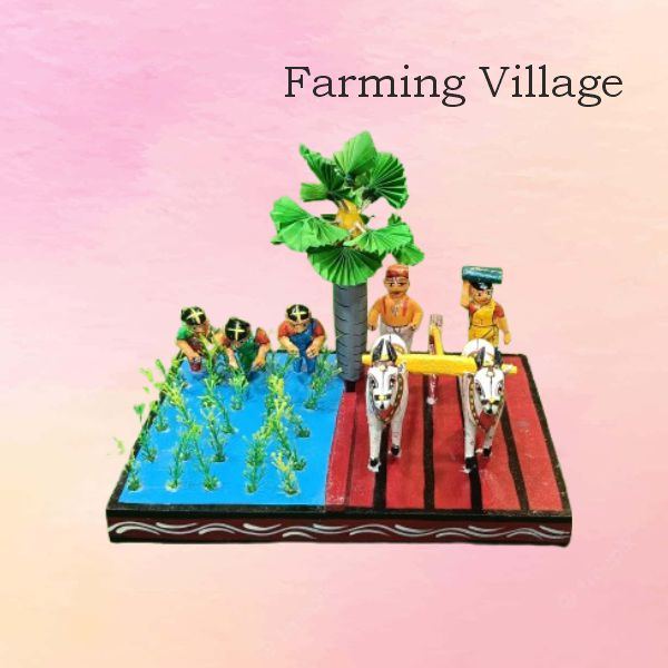 Farming Village With Palm Tree