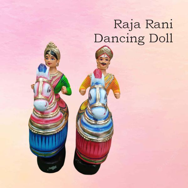 Horse Dancing Dolls Raja Rani Fiber