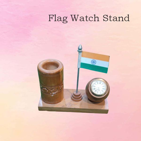 Flag Watch Stand Show Piece