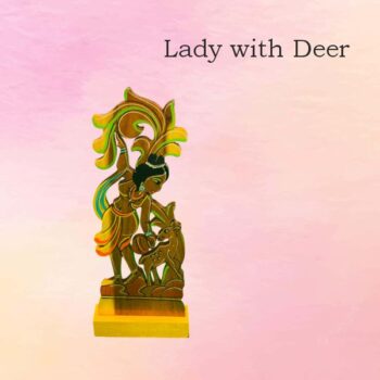 Lady with deer