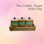 Tea, Coffee, Sugar With Tray